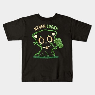 Never lucky on dark Kids T-Shirt